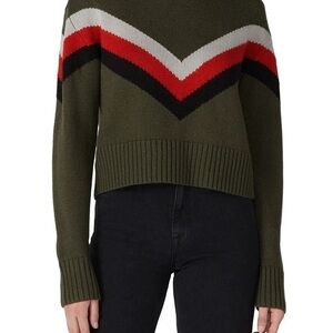 ❤️FINAL SALE❤️ Marissa Webb Collective Olive Chevron Sweater Size Medium